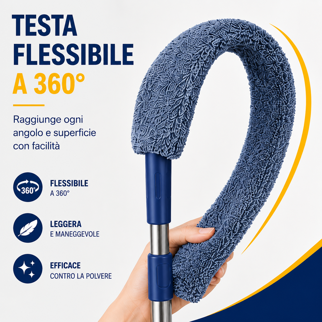 kit pulizia totale       ✅Mop Triangolare360°    ✅Spolverino flessibile    ✅Aspirapolvere wireless