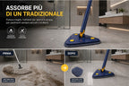 ✅Cleanova Mop Triangolare360° con Strizzatura Automatica