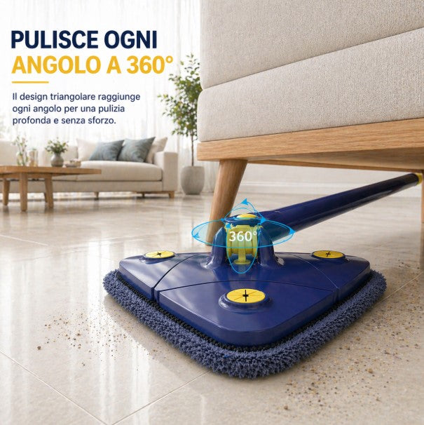 Kit casa perfetta    ✅Mop triangolare360°   ✅ Spolverino flessibile