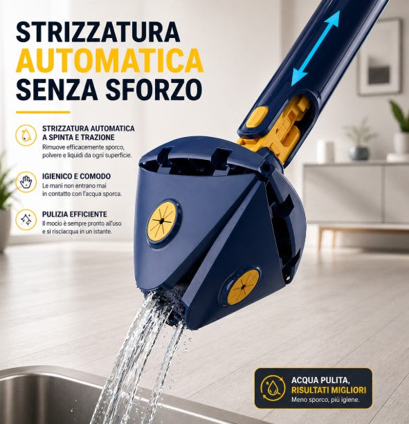 Kit casa perfetta    ✅Mop triangolare360°   ✅ Spolverino flessibile